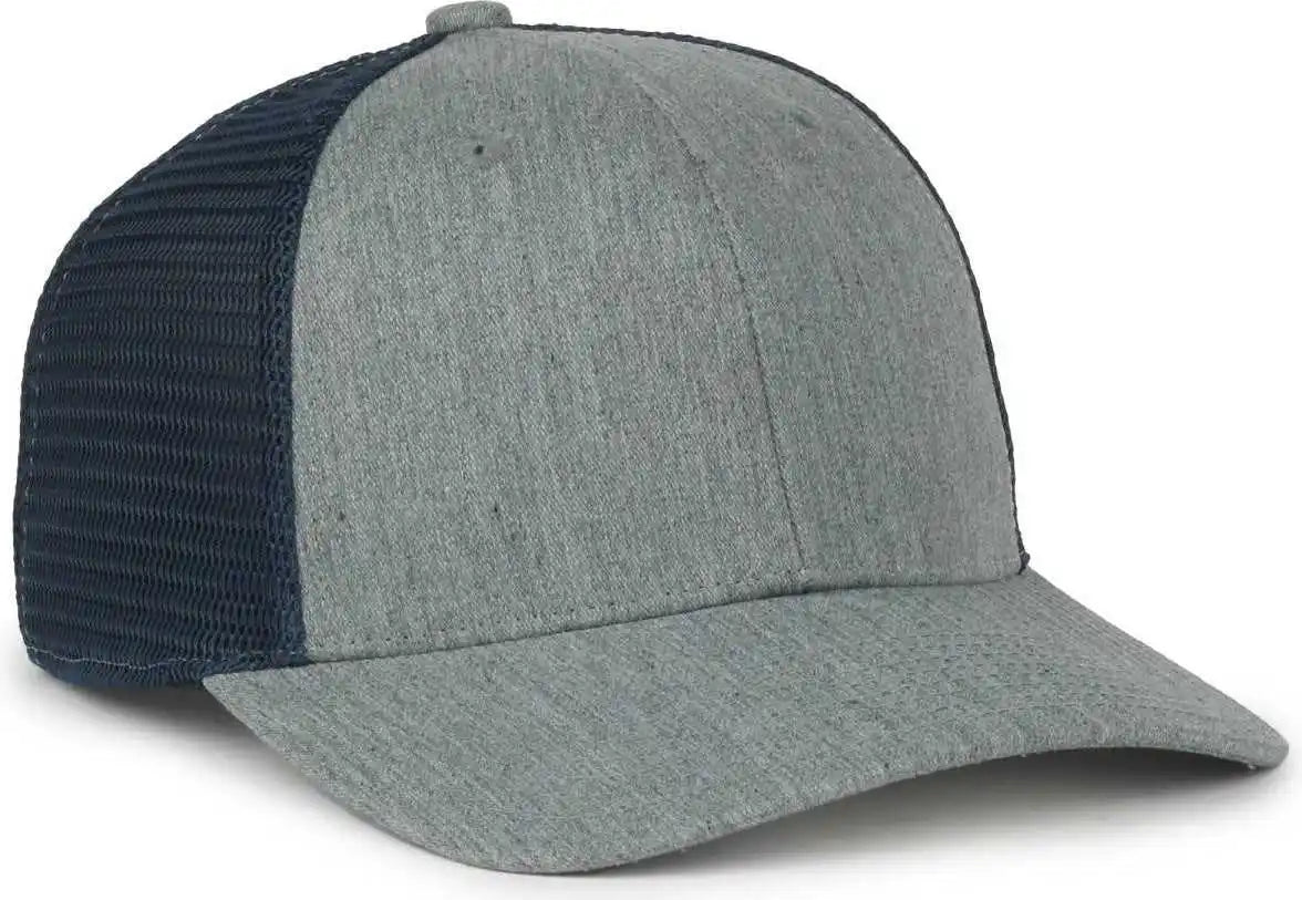 Oc Sports Flx672m Ocflx Adjustable Sweatband Cap - Heathered Gray Navy - Osfm