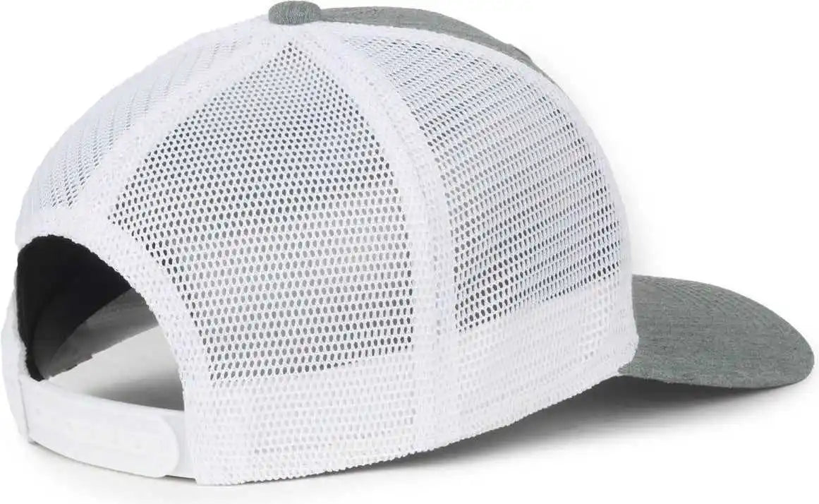 Oc Sports Flx672m Ocflx Adjustable Sweatband Cap - Heathered Gray White - Osfm