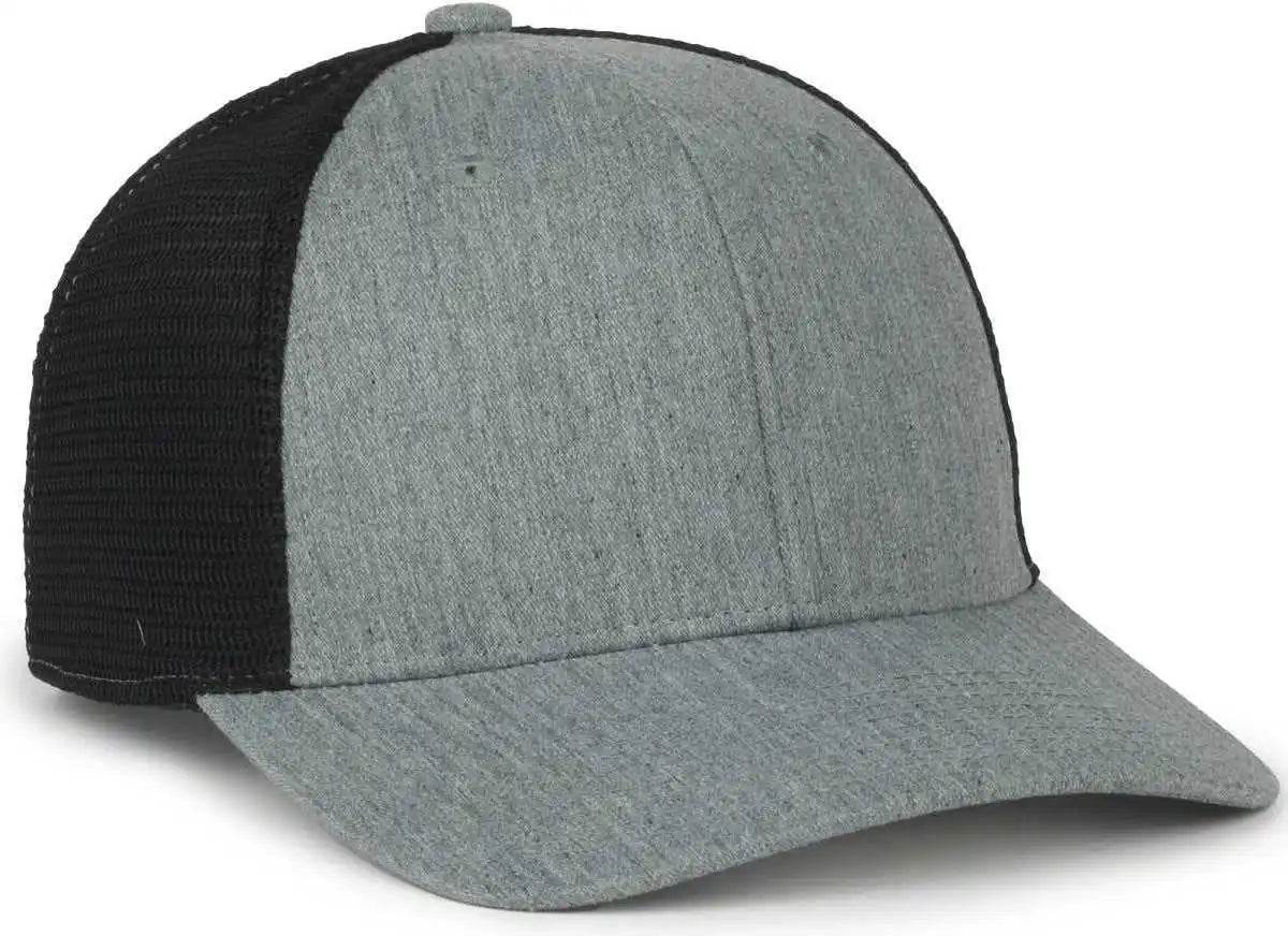 Oc Sports Flx672m Ocflx Adjustable Sweatband Cap - Heathered Gray Black - Osfm