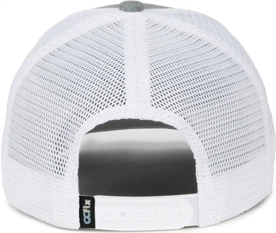 Oc Sports Flx672m Ocflx Adjustable Sweatband Cap - Heathered Gray White - Osfm