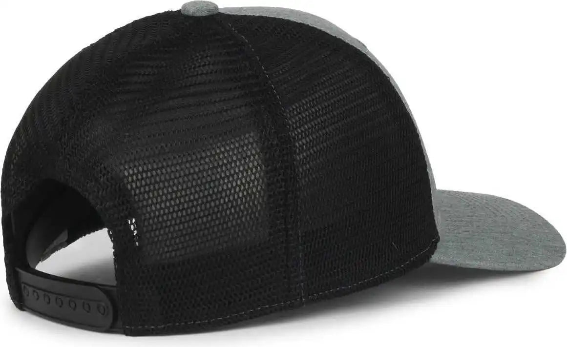 Oc Sports Flx672m Ocflx Adjustable Sweatband Cap - Heathered Gray Black - Osfm