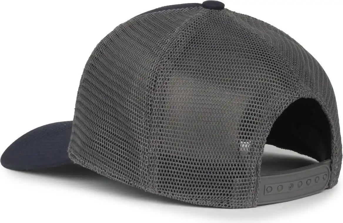 Oc Sports Flx672m Ocflx Adjustable Sweatband Cap - Navy Charcoal - Dark Gray / Osfm