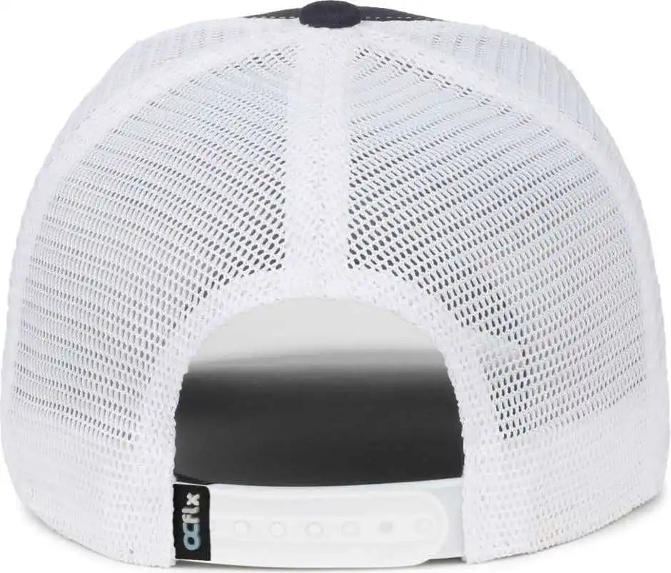 Oc Sports Flx672m Ocflx Adjustable Sweatband Cap - Navy White - Osfm