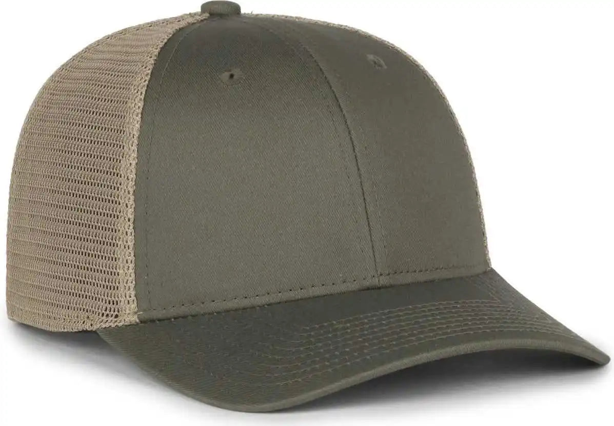 Oc Sports Flx672m Ocflx Adjustable Sweatband Cap - Olive Khaki