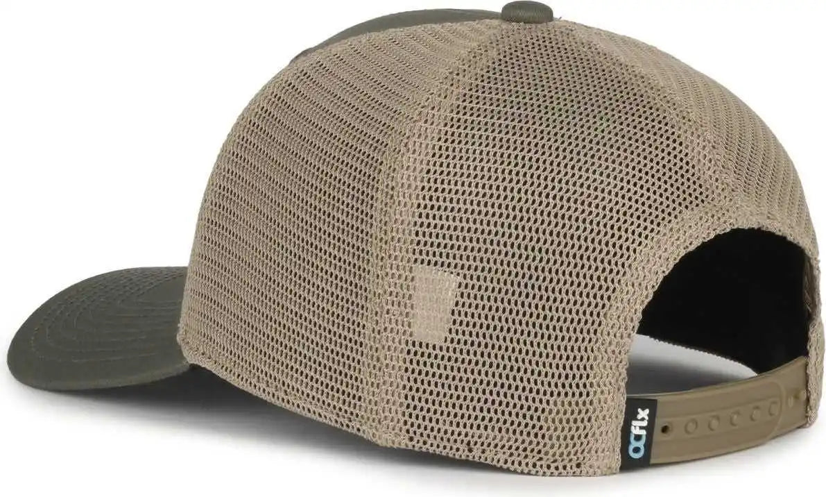 Oc Sports Flx672m Ocflx Adjustable Sweatband Cap - Olive Khaki