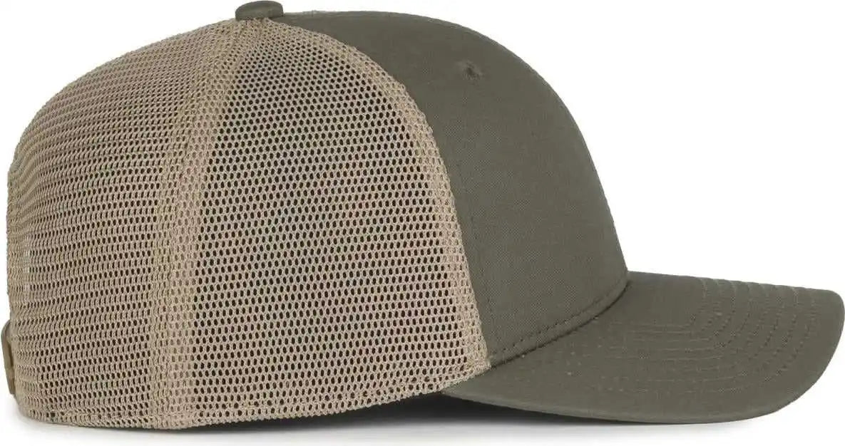 Oc Sports Flx672m Ocflx Adjustable Sweatband Cap - Olive Khaki