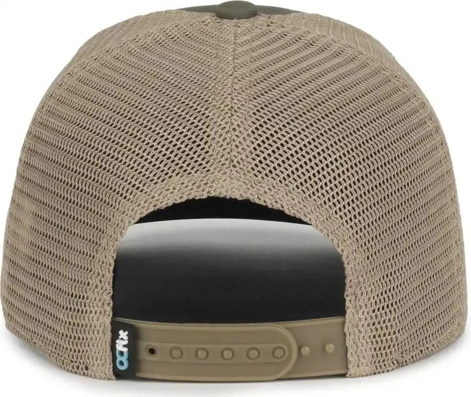 Oc Sports Flx672m Ocflx Adjustable Sweatband Cap - Olive Khaki - Osfm