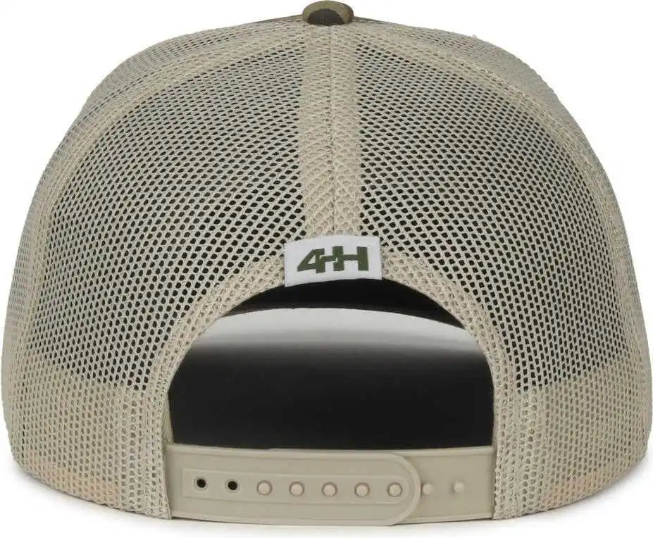 Oc Sports Four020 4-h Youth Development Cap - Mossy Oak Original Bottomland Tan - 6 7/8’’ - 7 1/2’’