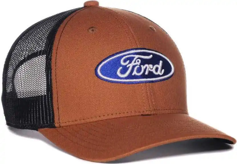 Oc Sports Frd17a Ford Series Cap - Brown Black - Osfm