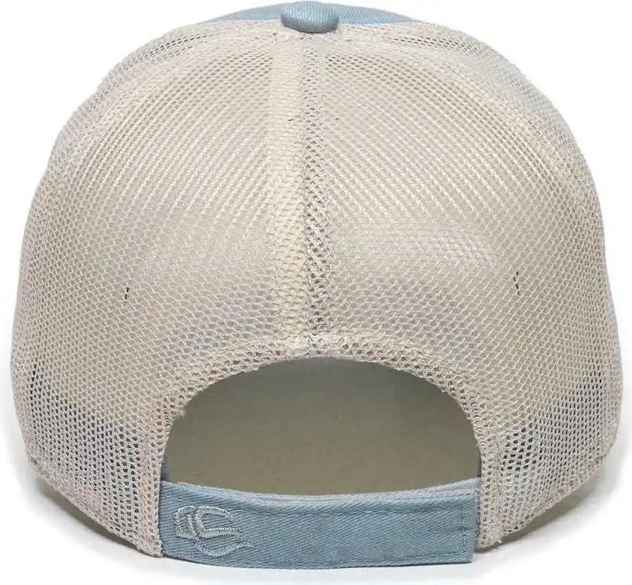 Oc Sports Fwt 130 Garment Wash Mesh Back Baseball Cap Light Sage Putty Olive Gray / 6 7/8’’ 7 1/2’’