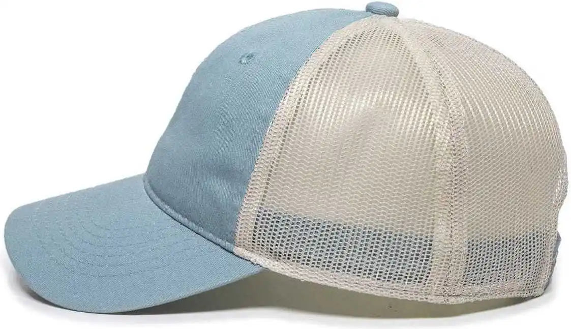 Oc Sports Fwt 130 Garment Wash Mesh Back Baseball Cap Light Sage Putty Olive Gray / 6 7/8’’ 7 1/2’’