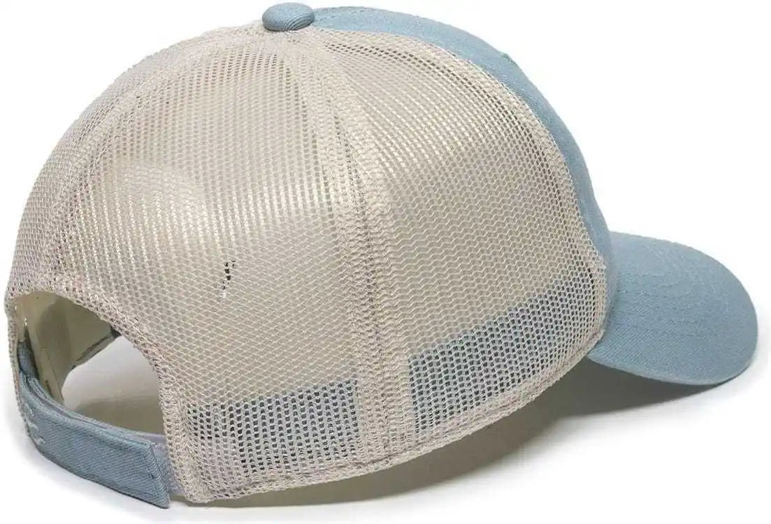 Oc Sports Fwt 130 Garment Wash Mesh Back Baseball Cap Light Sage Putty Olive Gray / 6 7/8’’ 7 1/2’’