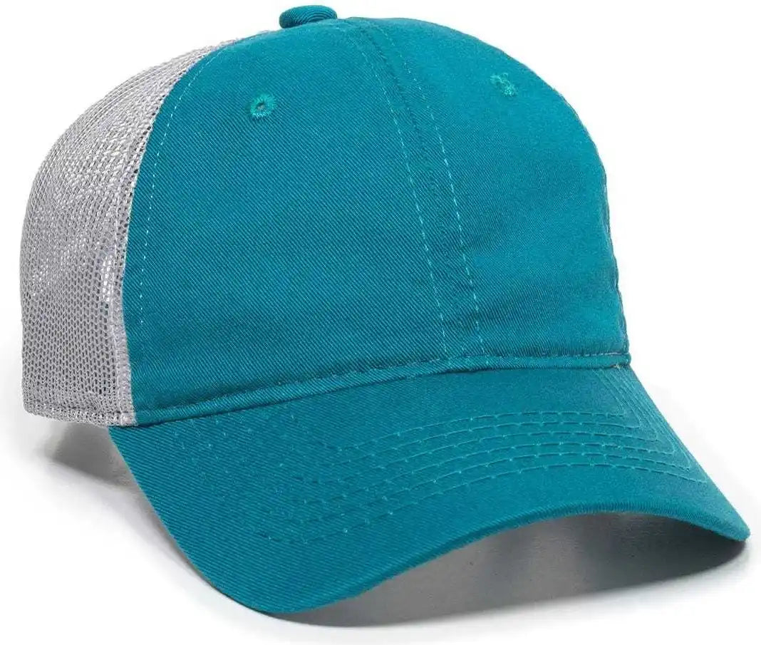 Oc Sports Fwt-130l Adjustable Mesh Back Cap - Aqua Light Grey - Gray / 6 7/8’’ - 7 1/2’’