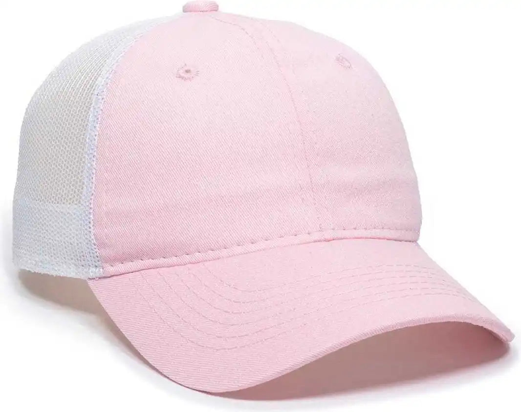 Oc Sports Fwt-130l Adjustable Mesh Back Cap - Pink White - 6 7/8’’ - 7 1/2’’