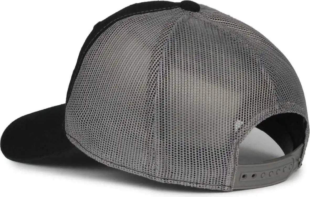 Oc Sports Fwt-130sb Garment Washed Snap Back Cap - Black Charcoal - Dark Gray / Osfm