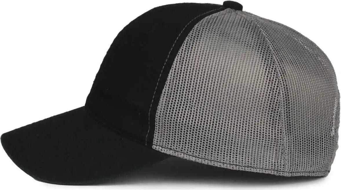 Oc Sports Fwt-130sb Garment Washed Snap Back Cap - Black Charcoal - Dark Gray / Osfm