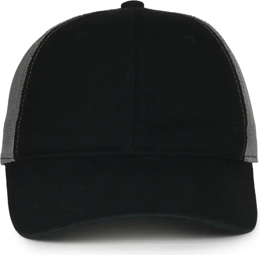 Oc Sports Fwt-130sb Garment Washed Snap Back Cap - Black Charcoal