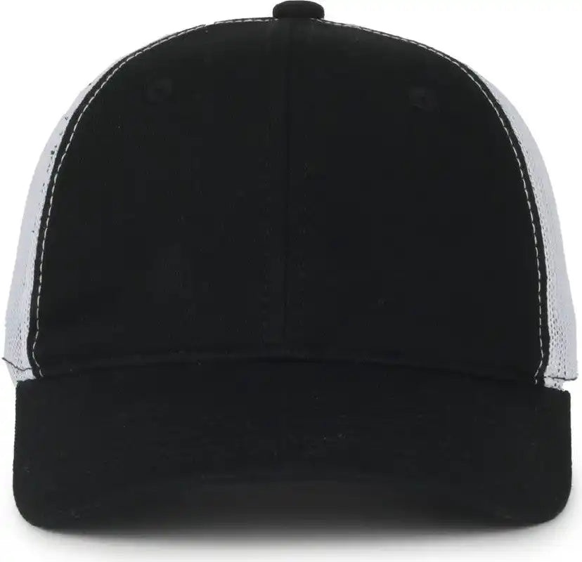 Oc Sports Fwt-130sb Garment Washed Snap Back Cap - Black White