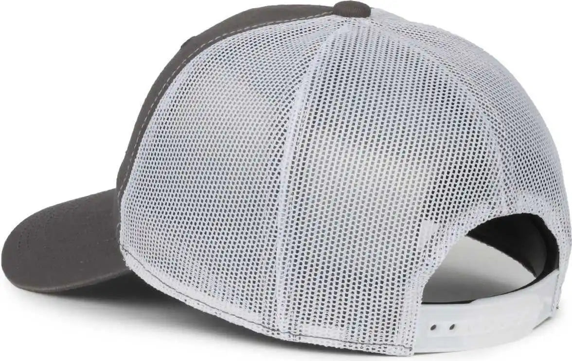 Oc Sports Fwt-130sb Garment Washed Snap Back Cap - Charcoal White - Osfm