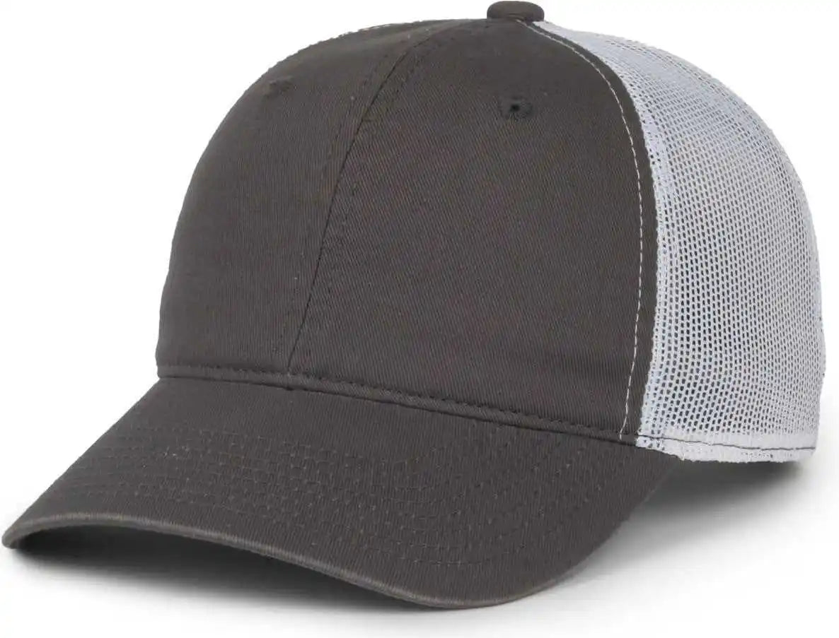 Oc Sports Fwt-130sb Garment Washed Snap Back Cap - Charcoal White - Osfm