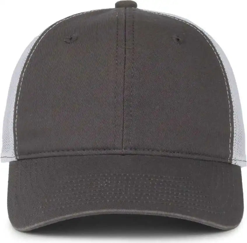 Oc Sports Fwt-130sb Garment Washed Snap Back Cap - Charcoal White - Osfm