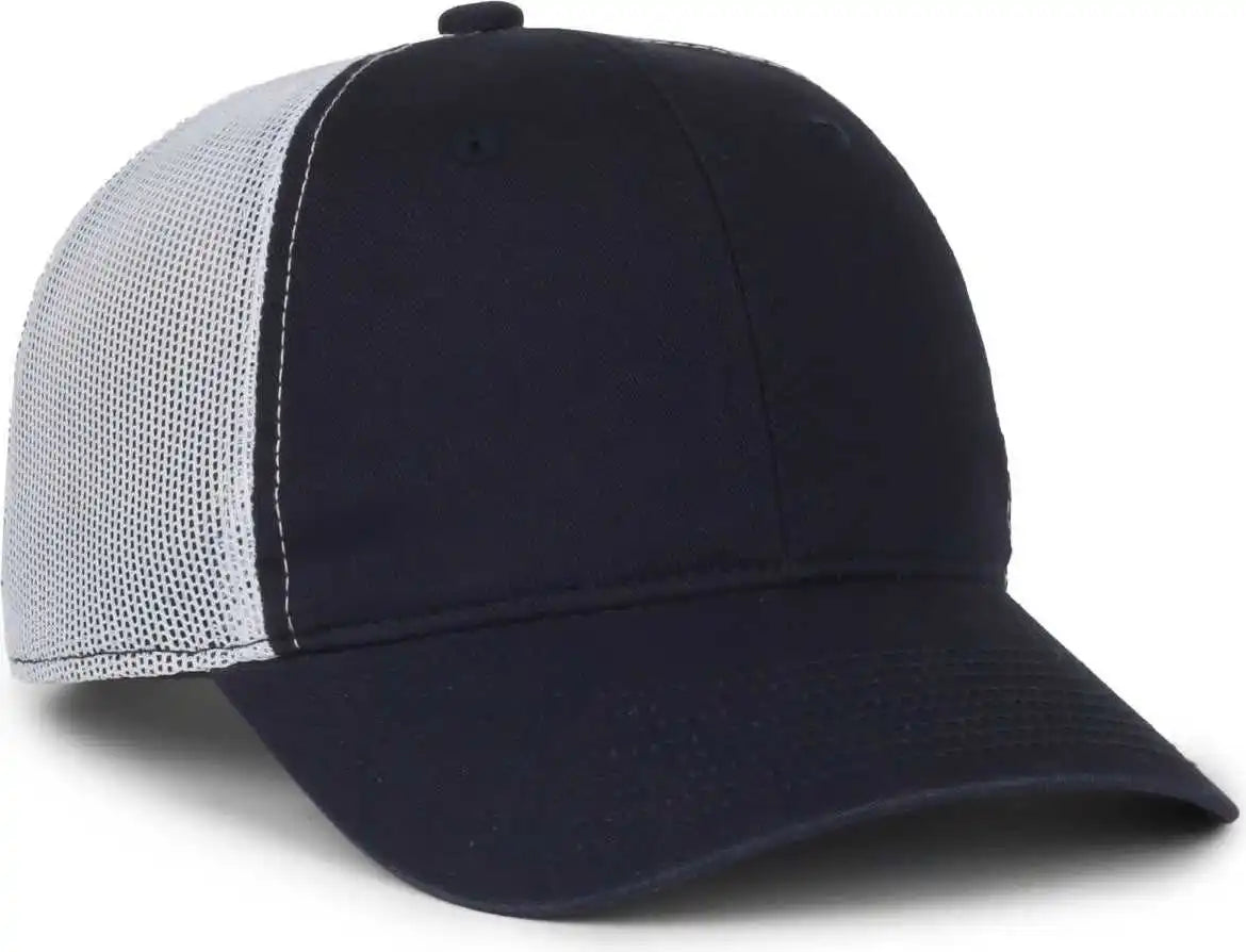 Oc Sports Fwt-130sb Garment Washed Snap Back Cap - Navy White - Osfm