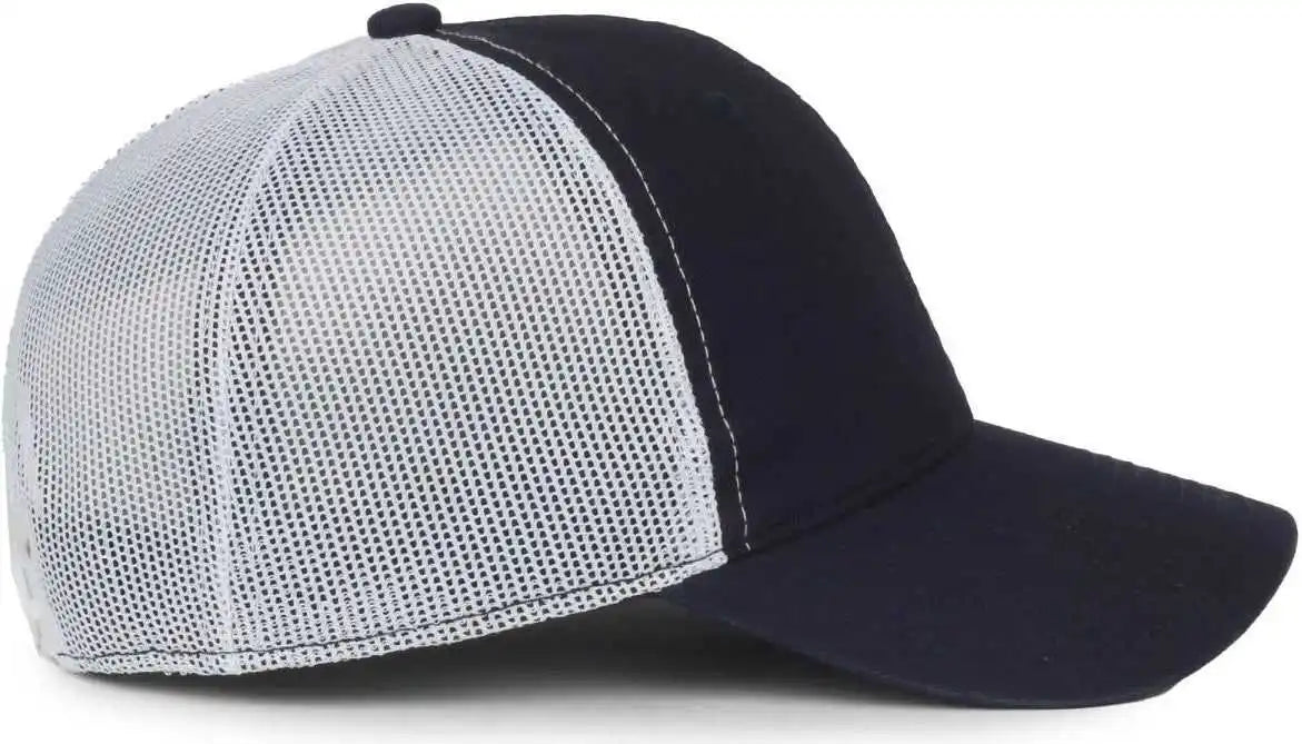 Oc Sports Fwt-130sb Garment Washed Snap Back Cap - Navy White - Osfm