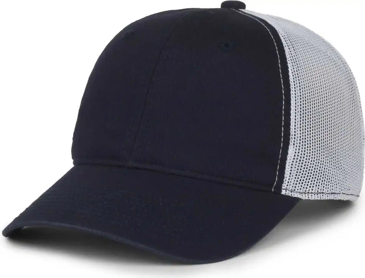 Oc Sports Fwt-130sb Garment Washed Snap Back Cap - Navy White - Osfm