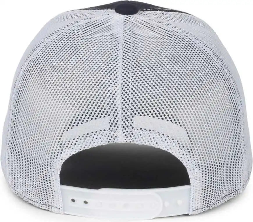 Oc Sports Fwt-130sb Garment Washed Snap Back Cap - Navy White - Osfm