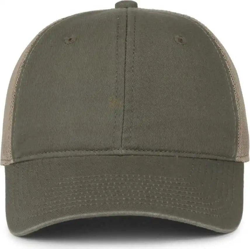 Oc Sports Fwt-130sb Garment Washed Snap Back Cap - Olive Khaki - Osfm