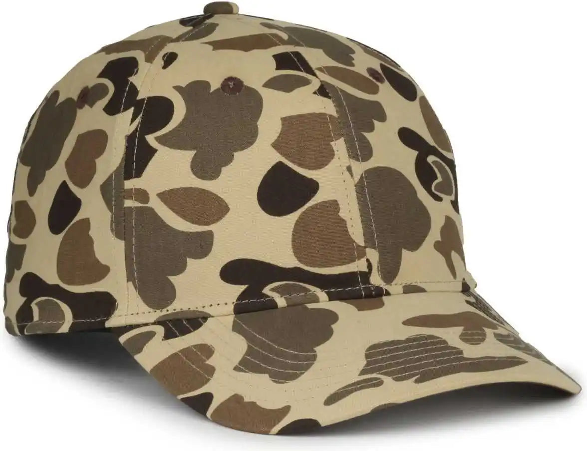 Oc Sports Gc-100 Generic Camo Snap Back Cap - Vintage Waterfowl