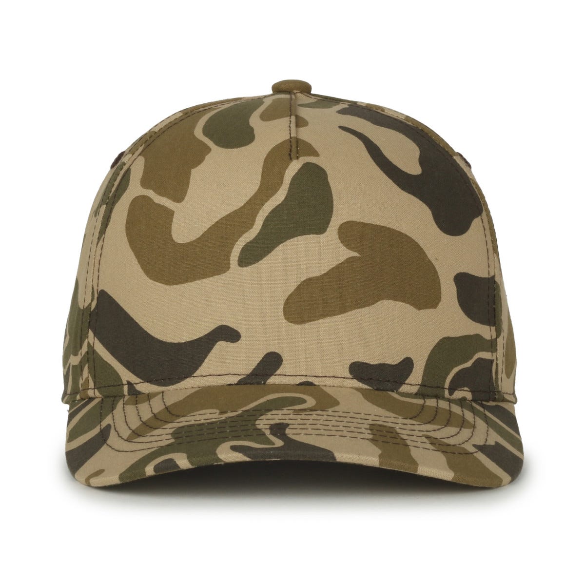 Oc Sports Gc101 5-panel Camo Snapback Cap - Marsh