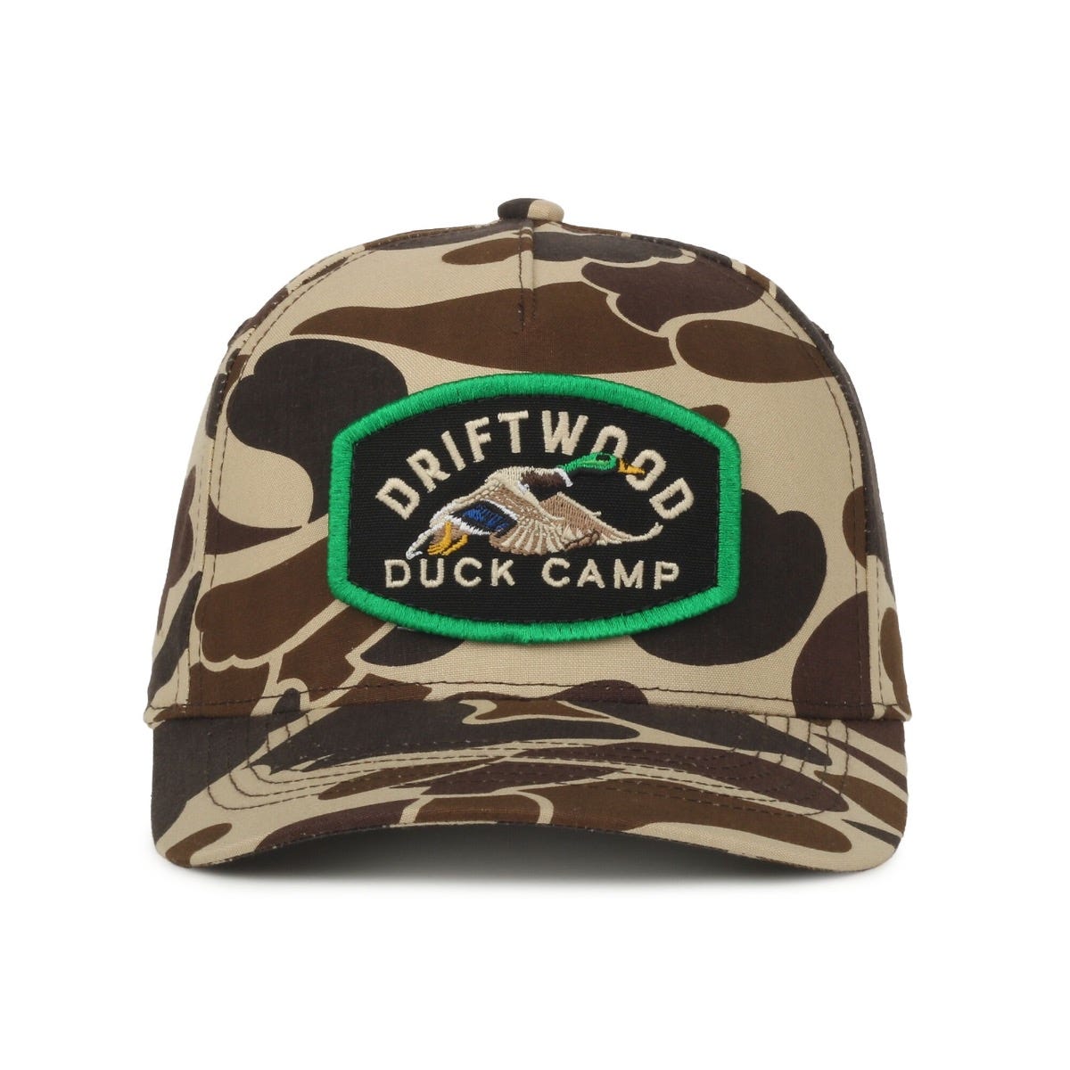 Oc Sports Gc101 5-panel Camo Snapback Cap - Vintage Waterfowl