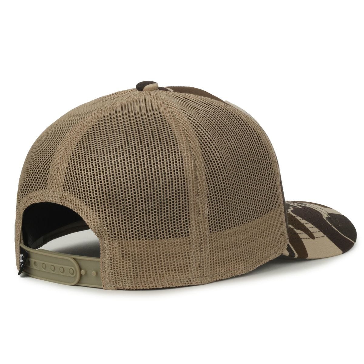 Oc Sports Gc101m 5-panel Camo Mesh Back Cap - Vintage Waterfowl Tan