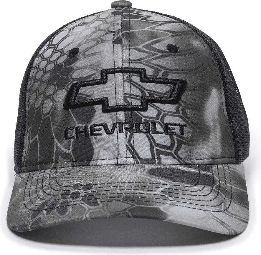 Oc Sports Gen11b Chevrolet Mesh Back Cap Kryptek Raid Black / 6 7/8’’ 7 1/2’’