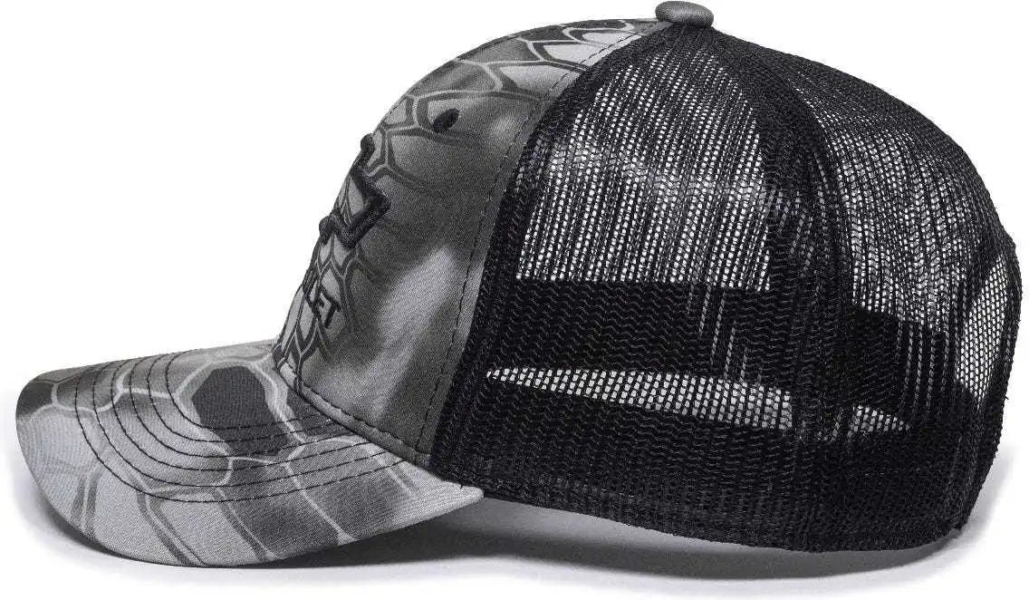 Oc Sports Gen11b Chevrolet Mesh Back Cap Kryptek Raid Black / 6 7/8’’ 7 1/2’’