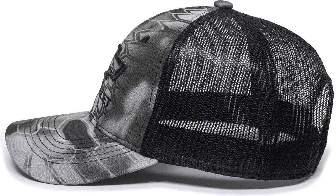 Oc Sports Gen11b Chevrolet Mesh Back Cap - Kryptek Raid Black - 6 7/8’’ - 7 1/2’’