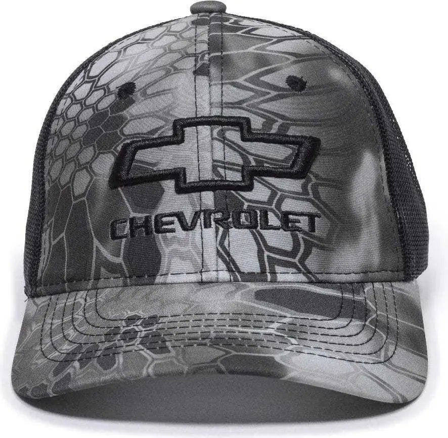Oc Sports Gen11b Chevrolet Mesh Back Cap - Kryptek Raid Black - 6 7/8’’ - 7 1/2’’