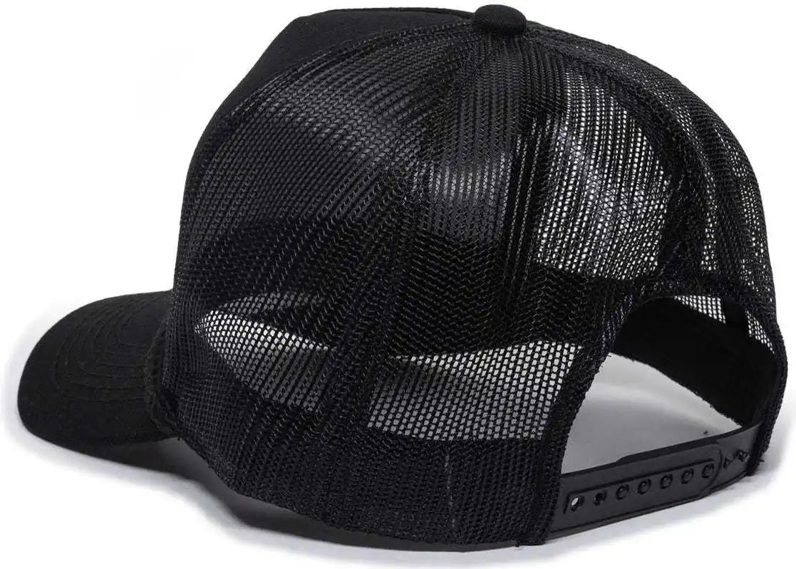 Oc Sports Gl-155 Adjustable Mesh Back Cap - Black - 6 7/8’’ - 7 1/2’’
