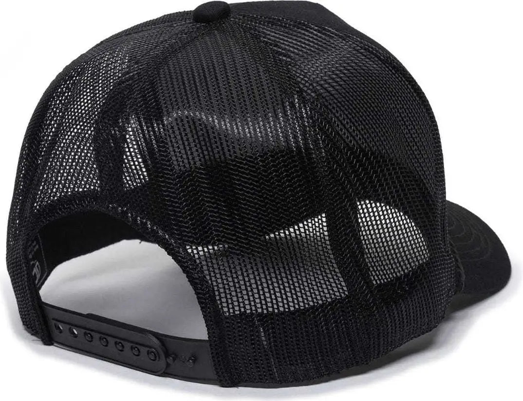 Oc Sports Gl-155 Adjustable Mesh Back Cap - Black - 6 7/8’’ - 7 1/2’’