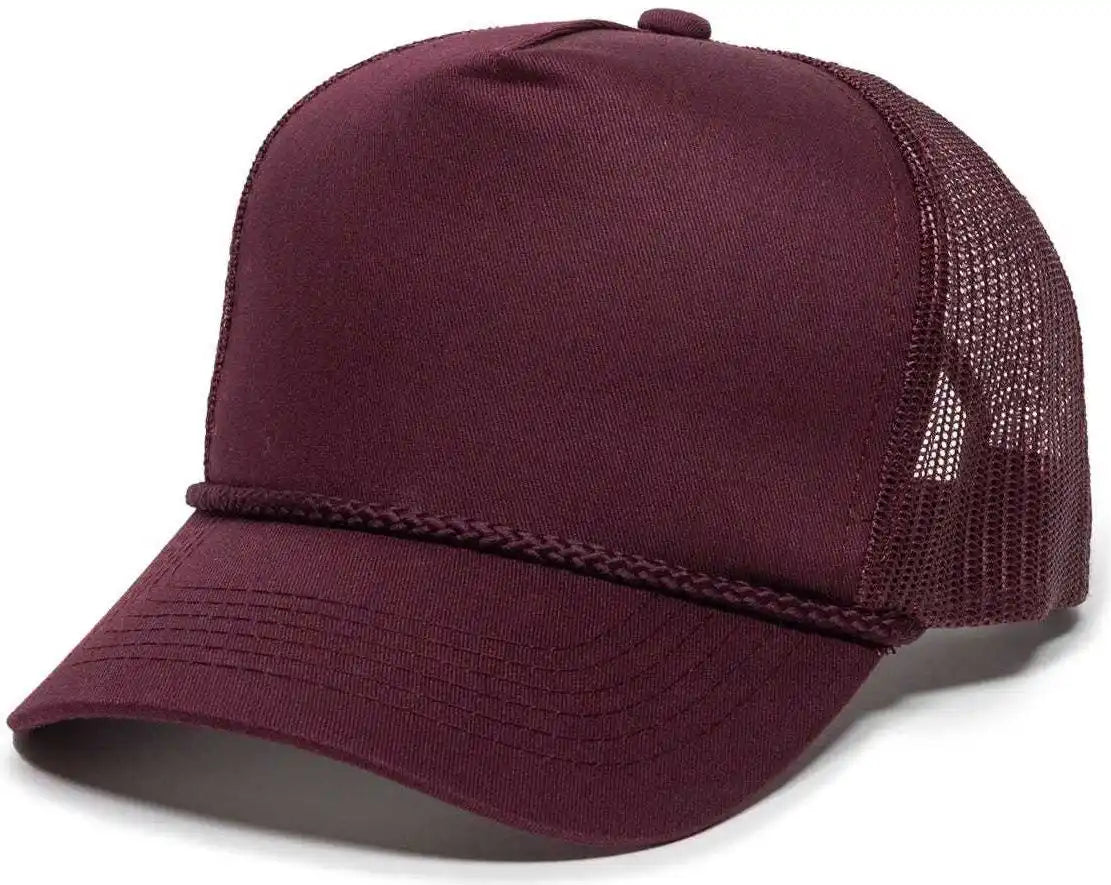 Oc Sports Gl-155 Adjustable Mesh Back Cap - Maroon - 6 7/8’’ - 7 1/2’’