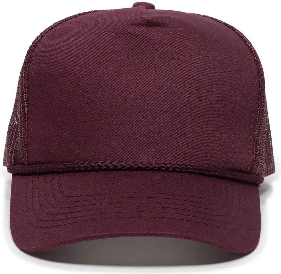 Oc Sports Gl-155 Adjustable Mesh Back Cap - Maroon - 6 7/8’’ - 7 1/2’’