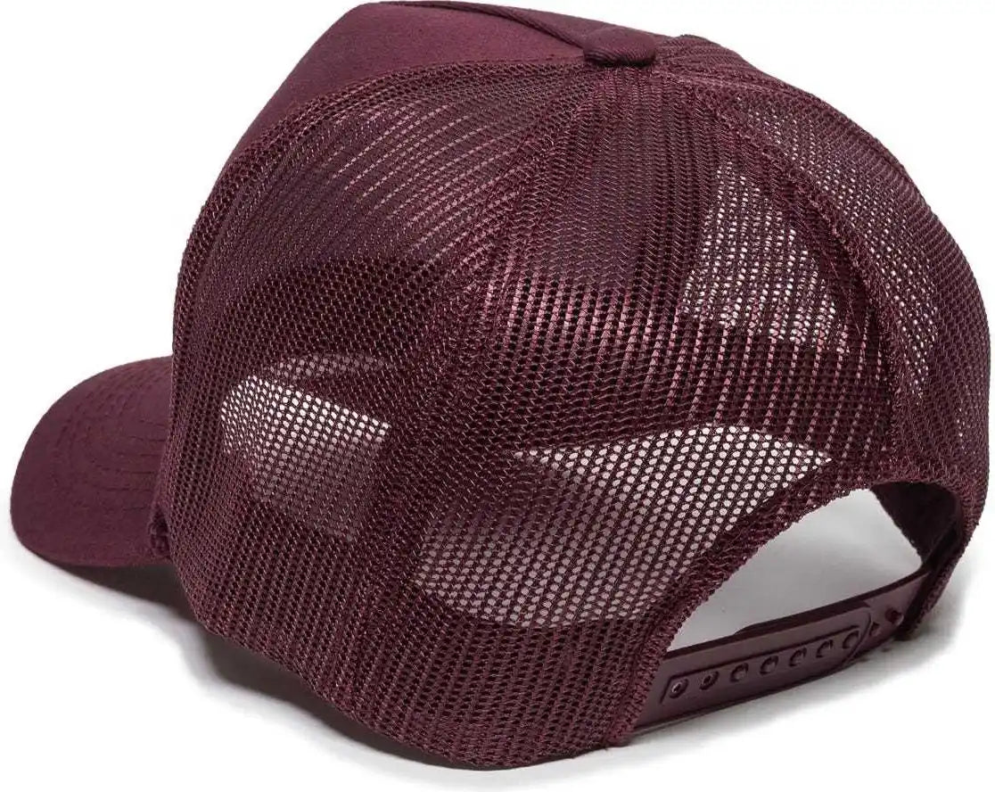 Oc Sports Gl-155 Adjustable Mesh Back Cap - Maroon - 6 7/8’’ - 7 1/2’’