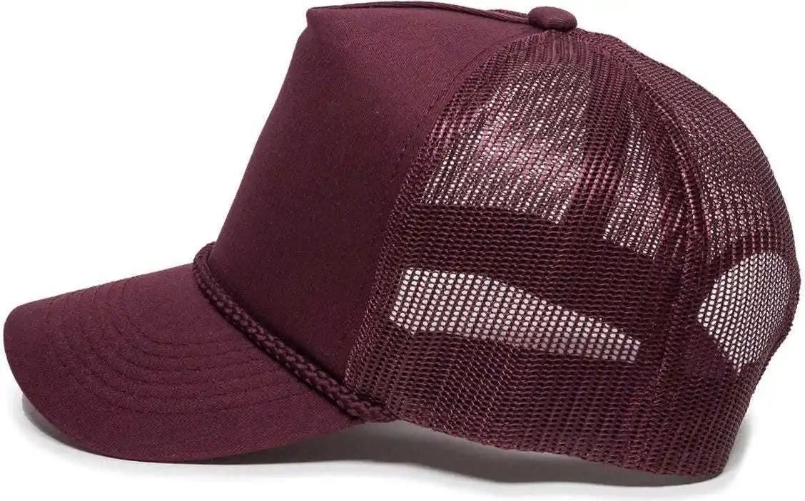 Oc Sports Gl-155 Adjustable Mesh Back Cap - Maroon - 6 7/8’’ - 7 1/2’’