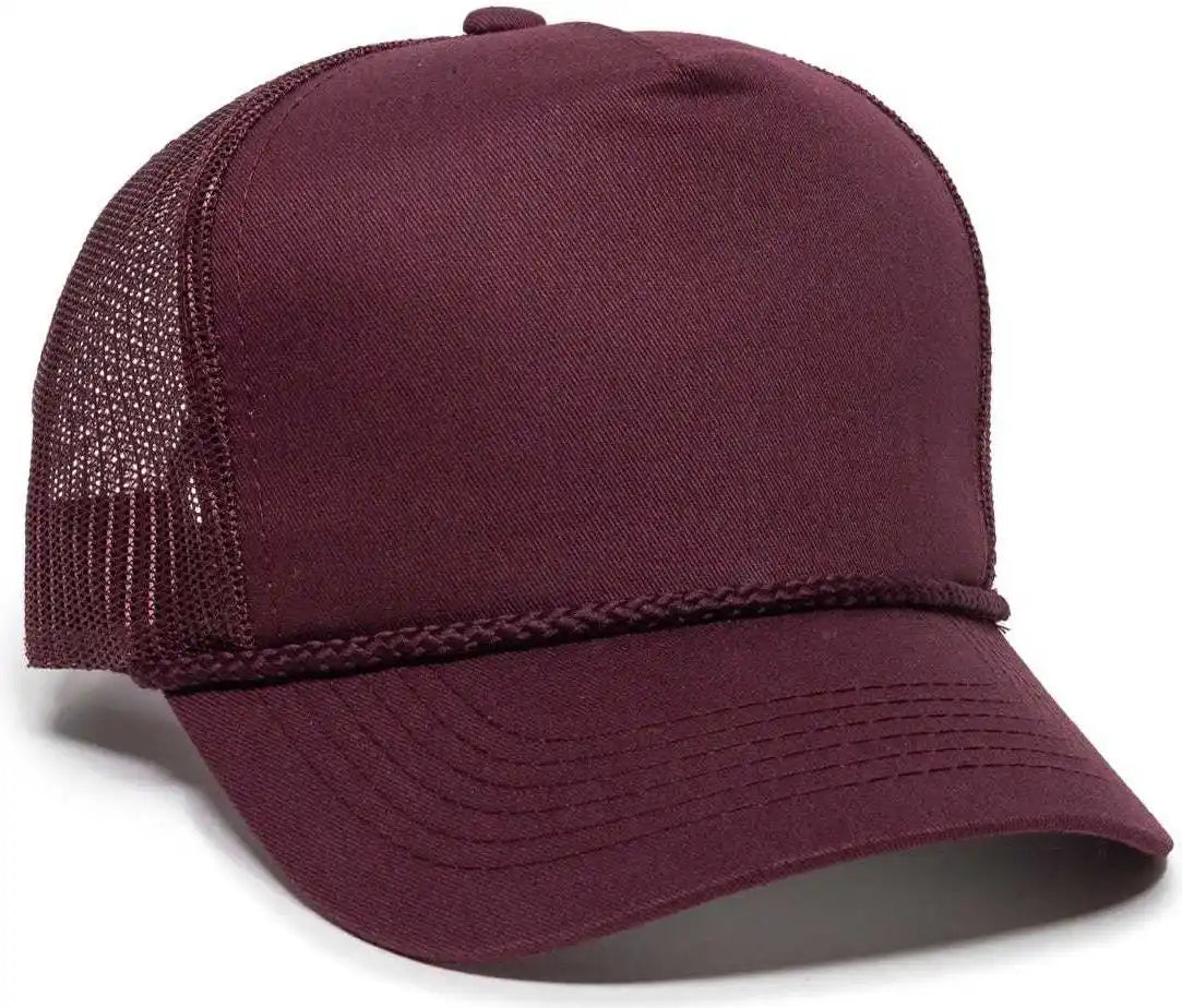 Oc Sports Gl-155 Adjustable Mesh Back Cap - Maroon - 6 7/8’’ - 7 1/2’’