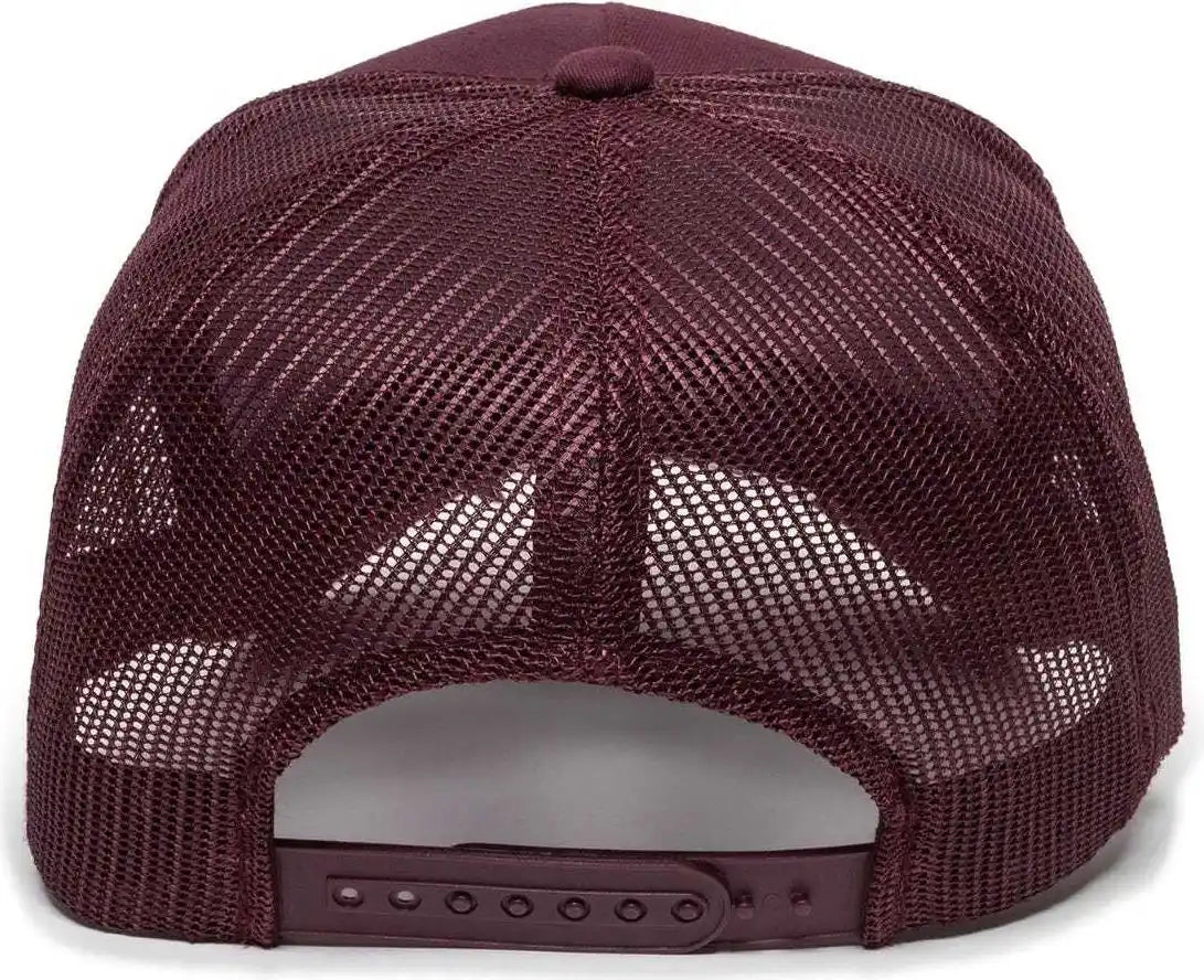 Oc Sports Gl-155 Adjustable Mesh Back Cap - Maroon - 6 7/8’’ - 7 1/2’’