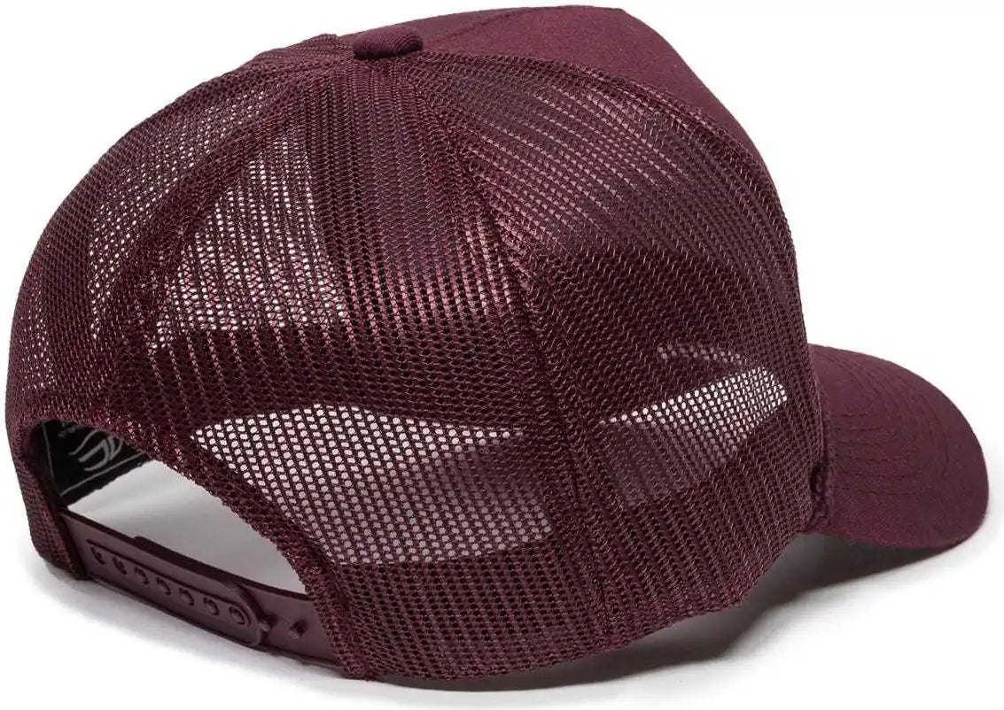 Oc Sports Gl-155 Adjustable Mesh Back Cap - Maroon - 6 7/8’’ - 7 1/2’’
