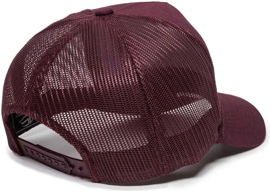 Oc Sports Gl-155 Adjustable Mesh Back Cap - Maroon