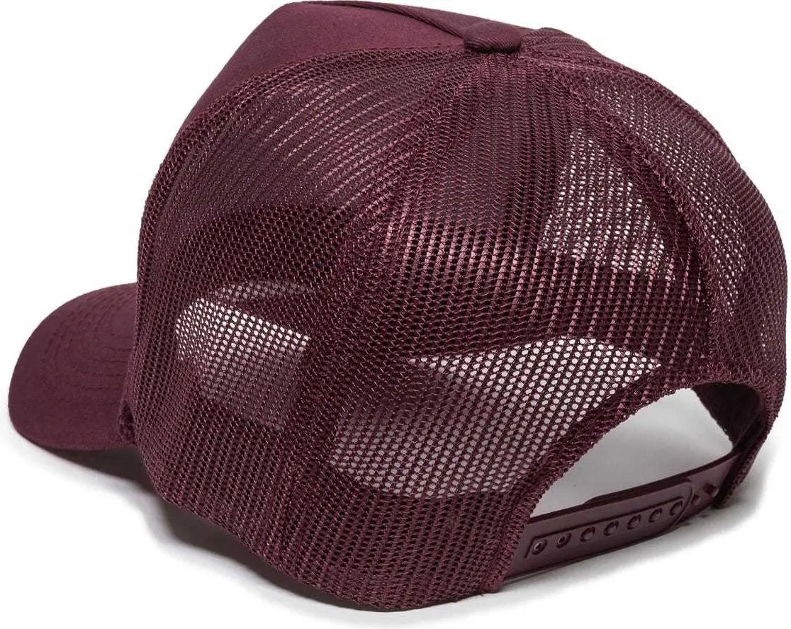 Oc Sports Gl-155 Adjustable Mesh Back Cap - Maroon