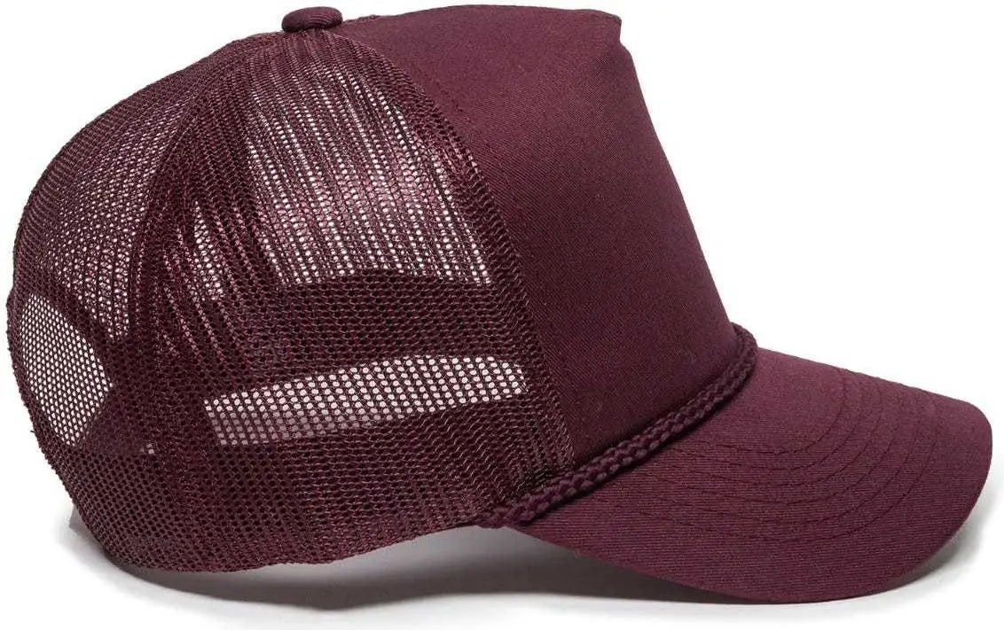 Oc Sports Gl-155 Adjustable Mesh Back Cap - Maroon